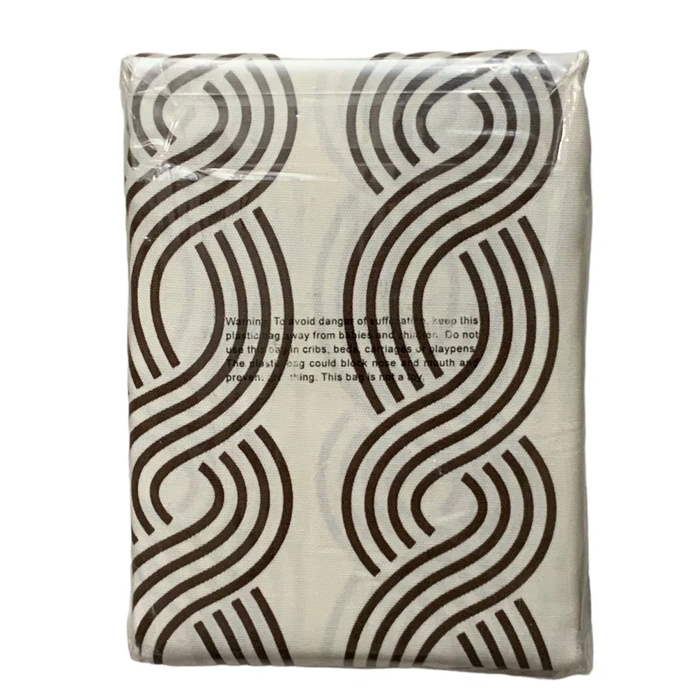 PAIRS to Go Curtain Panels Zaya Neutral Chocolate Brown 2 Panel Set 56 X 84 in